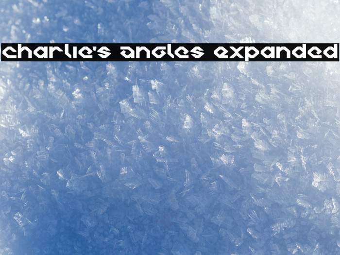 Charlie's Angles Expanded Font examples