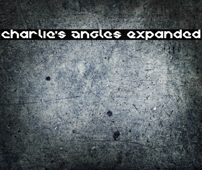 Charlie's Angles Expanded Font examples
