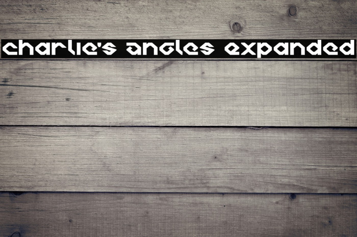 Charlie's Angles Expanded Font examples