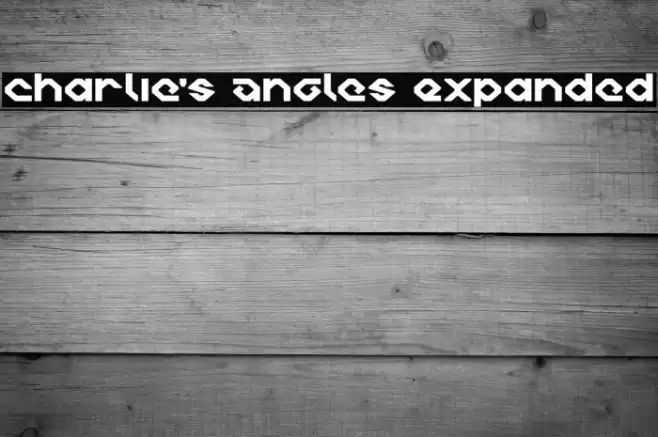 Charlie's Angles Expanded خط examples