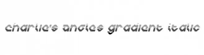 Charlie's Angles Gradient Italic  Frei Schriftart Herunterladen