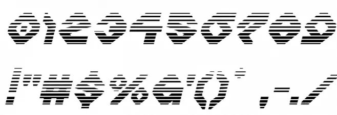 Charlie's Angles Gradient Italic خط محارف أخرى