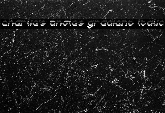 Charlie's Angles Gradient Italic لخطوط تنزيل examples