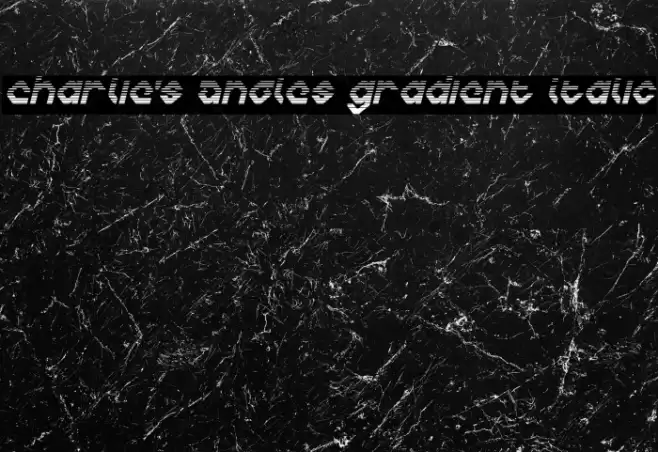 Charlie's Angles Gradient Italic خط examples