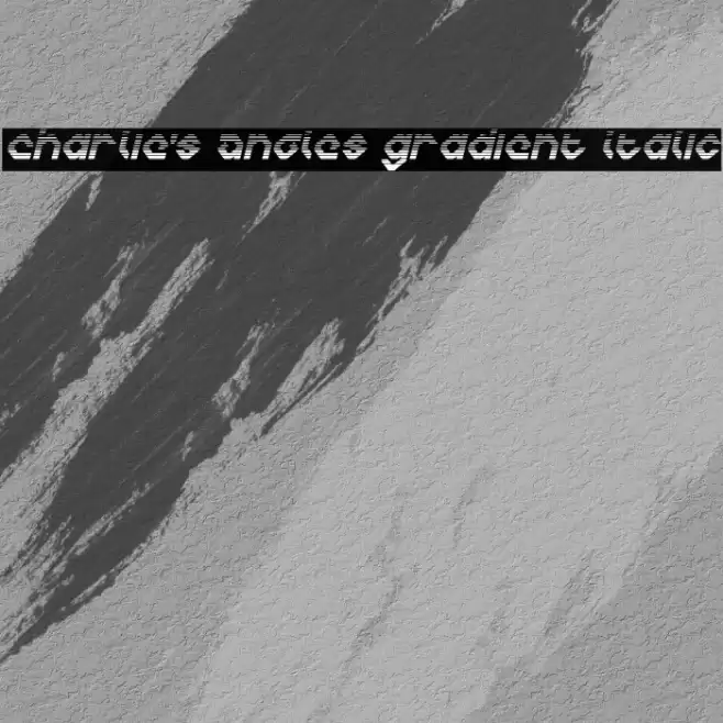 Charlie's Angles Gradient Italic خط examples
