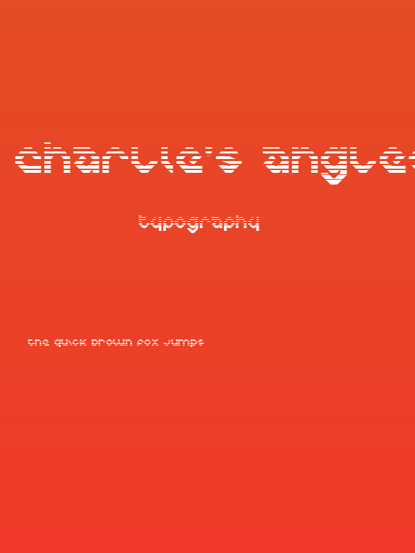 Charlie's Angles Gradient Poster