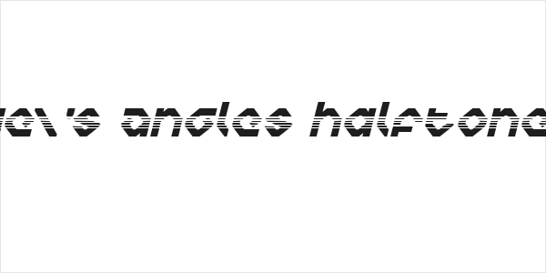 Charlie's Angles Halftone Italic Logo