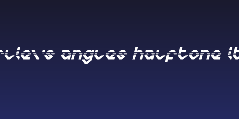 Charlie's Angles Halftone Italic Social Header