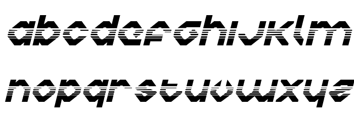 Charlie's Angles Halftone Italic Font LOWERCASE