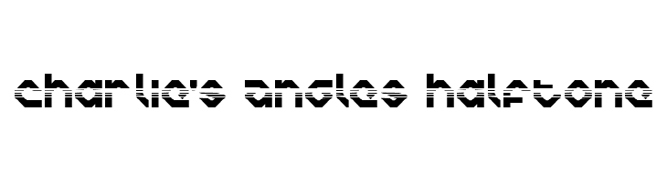 Charlie's Angles Halftone لخطوط تنزيل