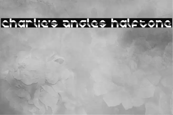 Charlie's Angles Halftone خط examples