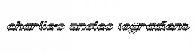 Charlie's Angles IoGradient  フリーフォントのダウンロード
