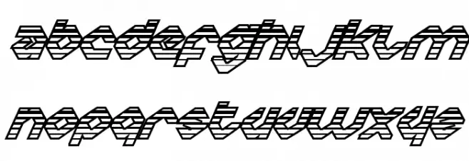 Charlie's Angles IoGradient Font Litere mari