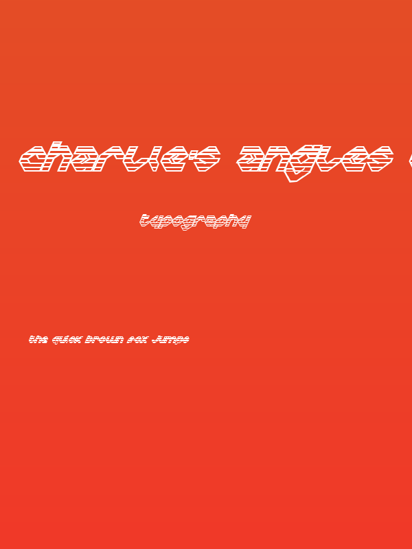 Charlie's Angles IoGradient Poster