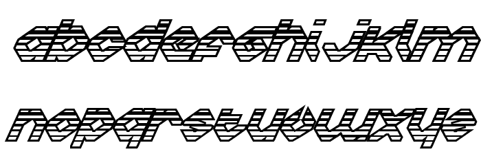 Charlie's Angles IoGradient Font LOWERCASE