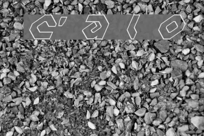 Charlie's Angles Italic Outline Font examples