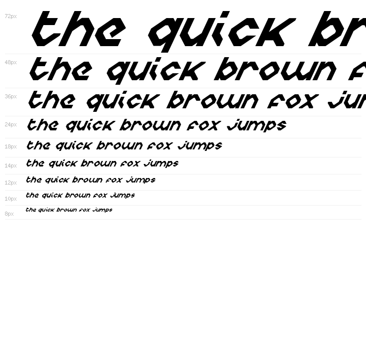 Charlie's Angles Italic Waterfall