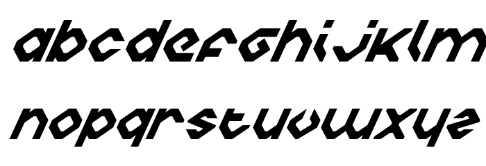 Charlie's Angles Italic Font LOWERCASE