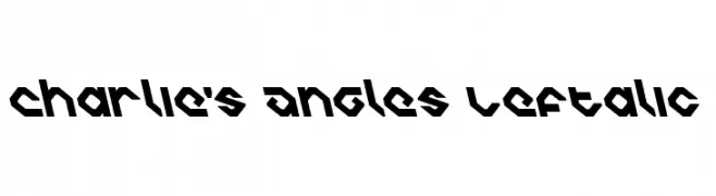 Charlie's Angles Leftalic خط