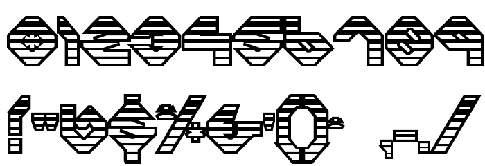 Charlie's Angles OutGradient Font OTHER CHARS