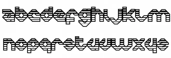 Charlie's Angles OutGradient Шрифта ВЕРХНИЙ