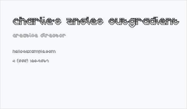 Charlie's Angles OutGradient Business Card