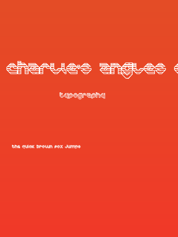 Charlie's Angles OutGradient Poster