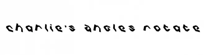 Charlie's Angles Rotate  नि: शुल्क फ़ॉन्ट्स डाउनलोड