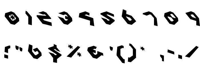 Charlie's Angles Rotate Font OTHER CHARS