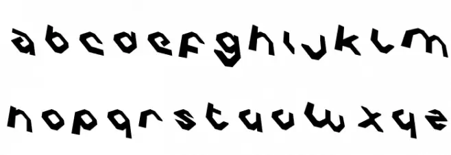 Charlie's Angles Rotate 字体 大写
