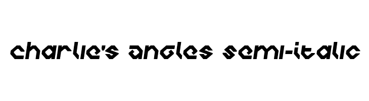 Charlie's Angles Semi-Italic Polices