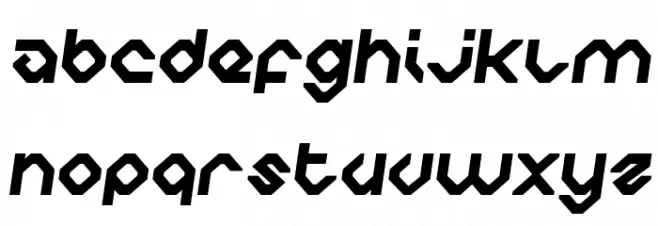 Charlie's Angles Semi-Italic 字体 大写