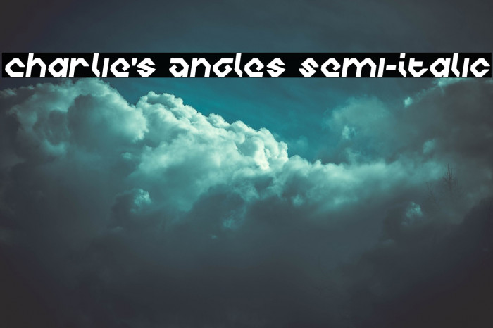 Charlie's Angles Semi-Italic لخطوط تنزيل examples