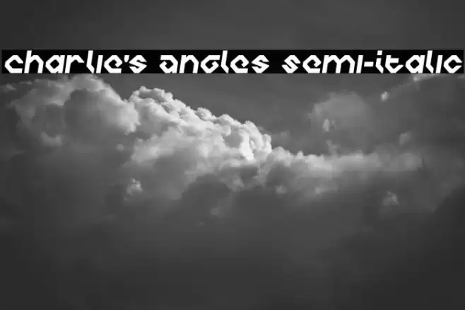 Charlie's Angles Semi-Italic خط examples
