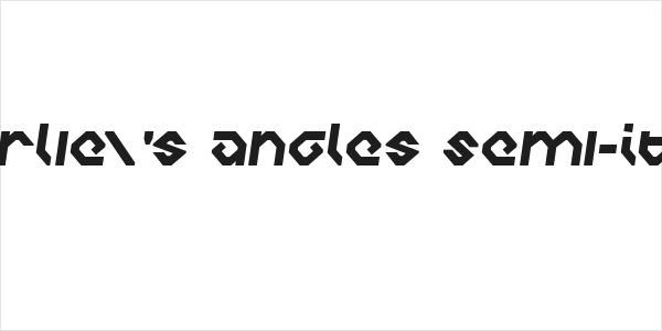 Charlie's Angles Semi-Italic Logo