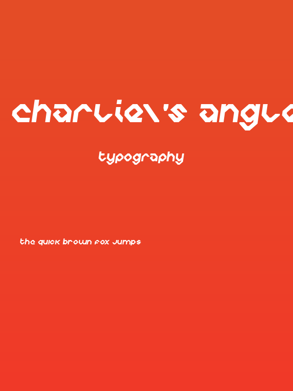 Charlie's Angles Semi-Italic Poster