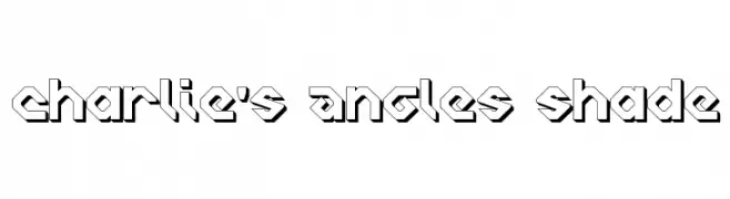 Charlie's Angles Shade  フリーフォントのダウンロード