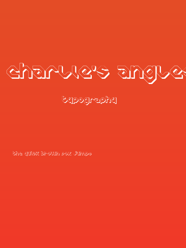 Charlie's Angles Shade Poster