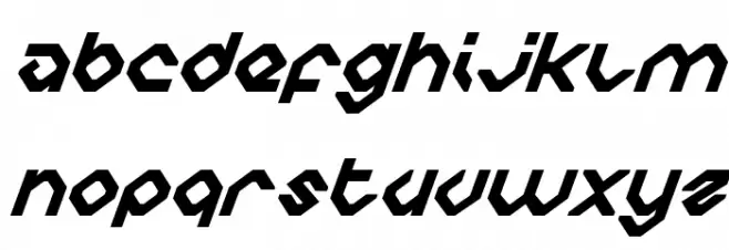 Charlie's Angles Super-Italic Fonte MAIÚSCULAS