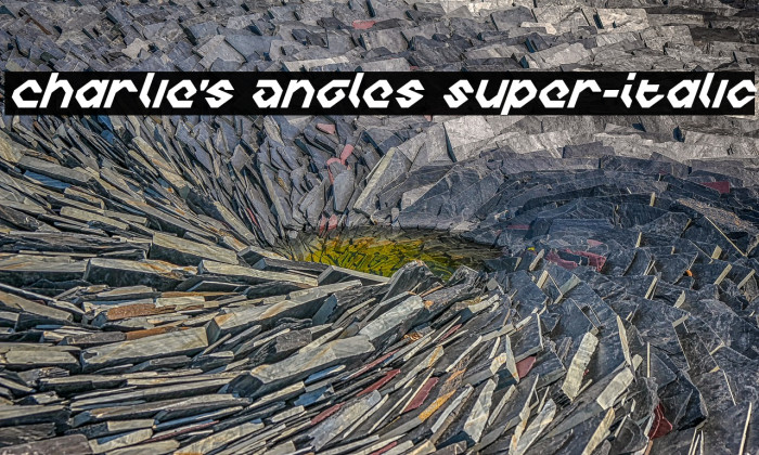 Charlie's Angles Super-Italic Polices examples