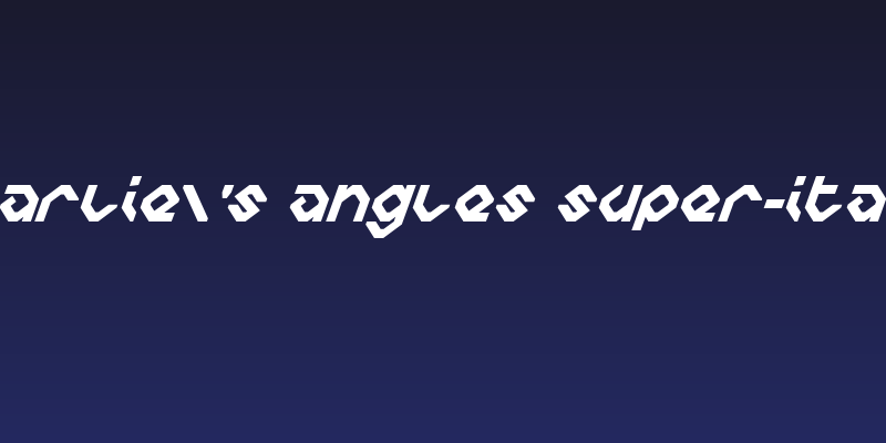 Charlie's Angles Super-Italic Social Header