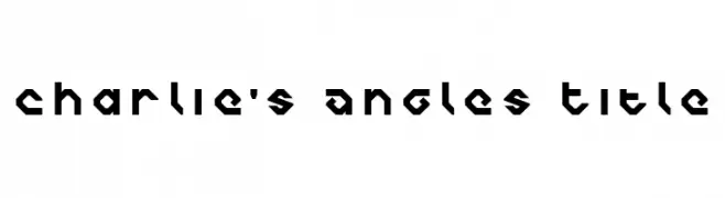 Charlie's Angles Title  Fuentes Gratis Descargar
