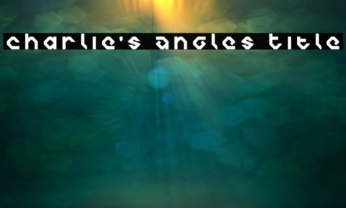 Charlie's Angles Title Font examples