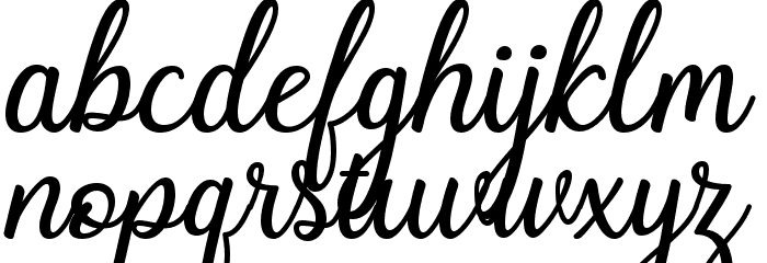 Charline Font LOWERCASE