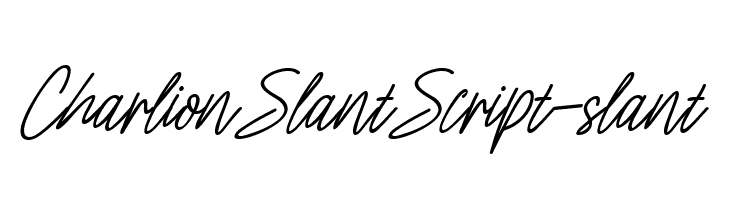 CharlionSlantScript-slant  नि: शुल्क फ़ॉन्ट्स डाउनलोड
