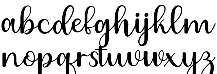 Charlize Font LOWERCASE