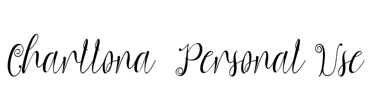 Charllona - Personal Use  Frei Schriftart Herunterladen