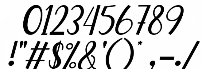 Charlote Earle Italic Font OTHER CHARS