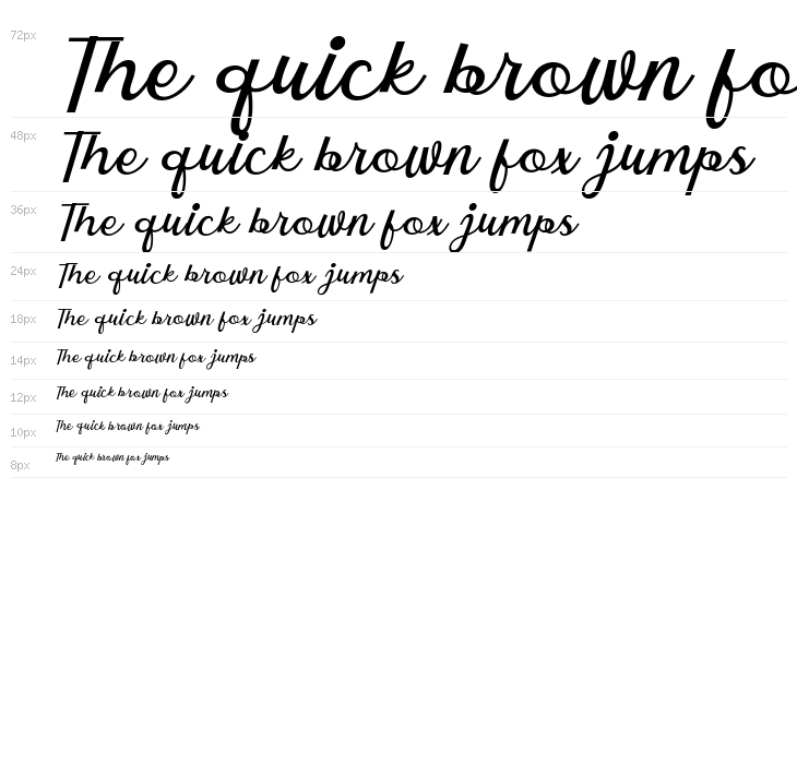 Charlote Earle Italic Waterfall