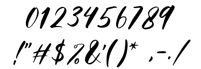 Charlotta Script DEMO Regular Font OTHER CHARS